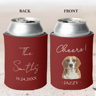 Personalised Wedding Favour Dogs Pets Cats Animal Can Cooler