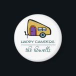 Personalised Wedding Favour Magnet - Happy Campers<br><div class="desc">super cute and fun personalised magnets for your wedding</div>