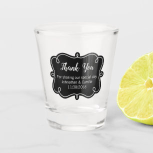 Personalised Wedding Favour Shot Glass
