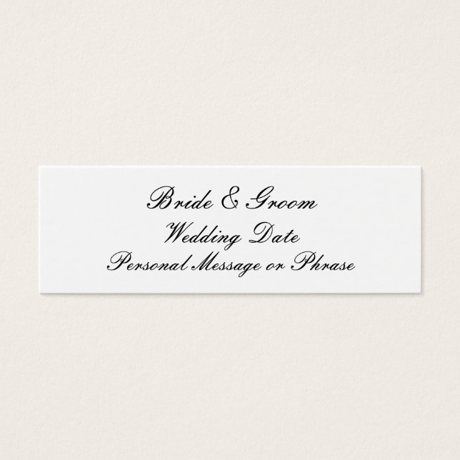 Personalised Wedding Favour Tag Template (Front)