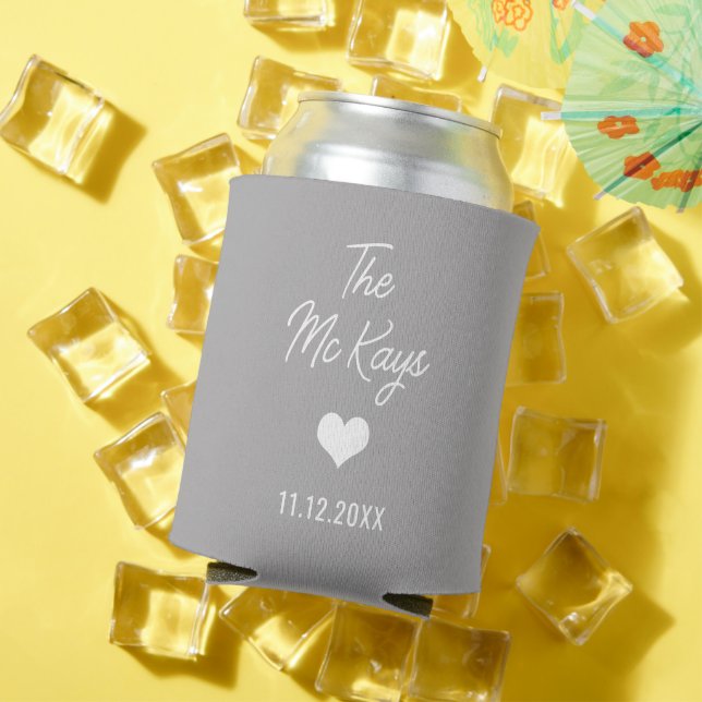 Personalised Wedding Favours Bridal Party supplies Can Cooler (In Situ Summer)