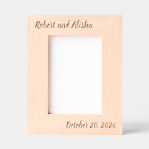 Personalised Wedding Gift for Couples   Wedding Pi Etched Frames