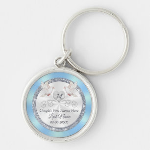 Personalised Wedding Gifts for Bride from Groom Key Ring