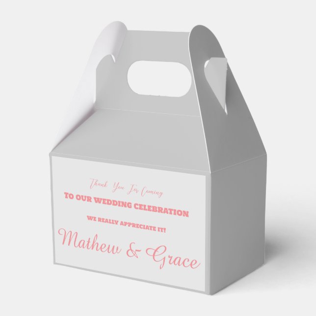 Personalised Wedding Giveaways Boxes  (Back Side)