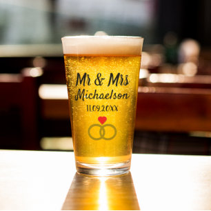 Personalised Wedding Glass