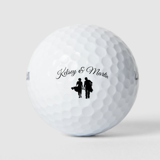 Personalised Wedding Golf Balls (Front)