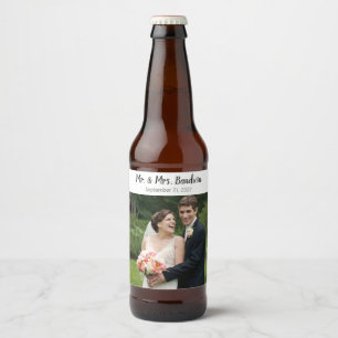 Personalised Wedding Groom Gift Best Man Beer Bottle Label
