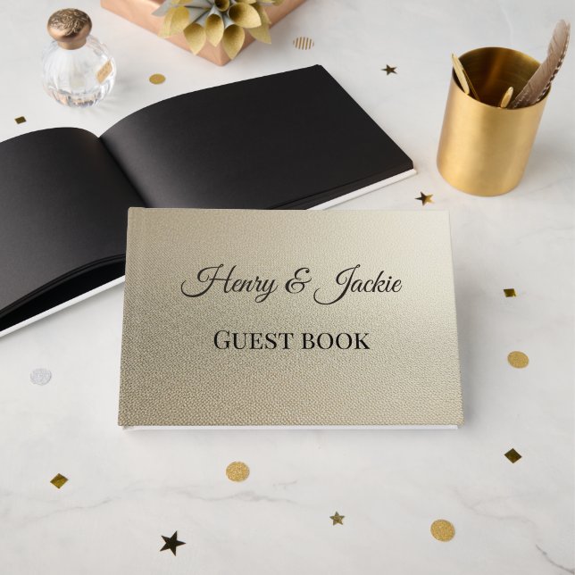 Personalised Wedding Guest Book (Front Open)