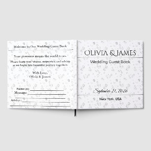 Personalised Wedding Guest Book Elegant Classic