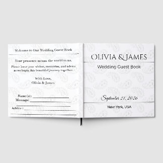 Personalised Wedding Guest Book | Minimalist