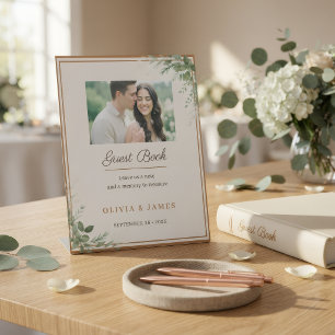 Personalised Wedding Guest Book Sign Rustic