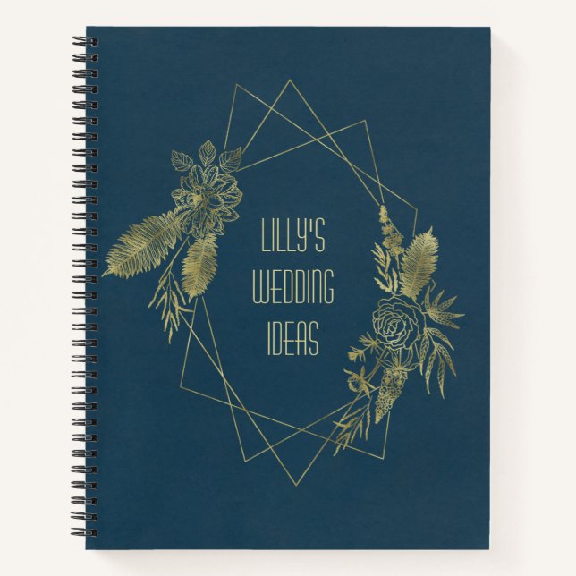 Personalised Wedding Ideas Notebook (Front)