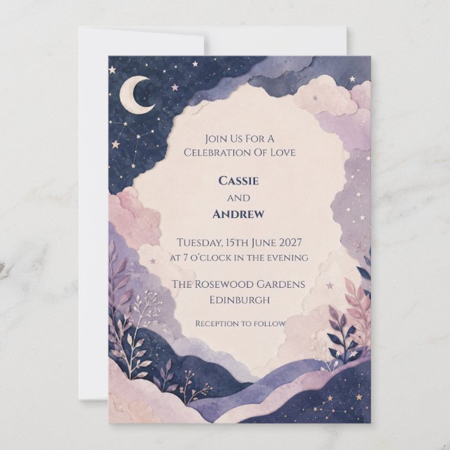 Personalised Wedding Invitation (Front)