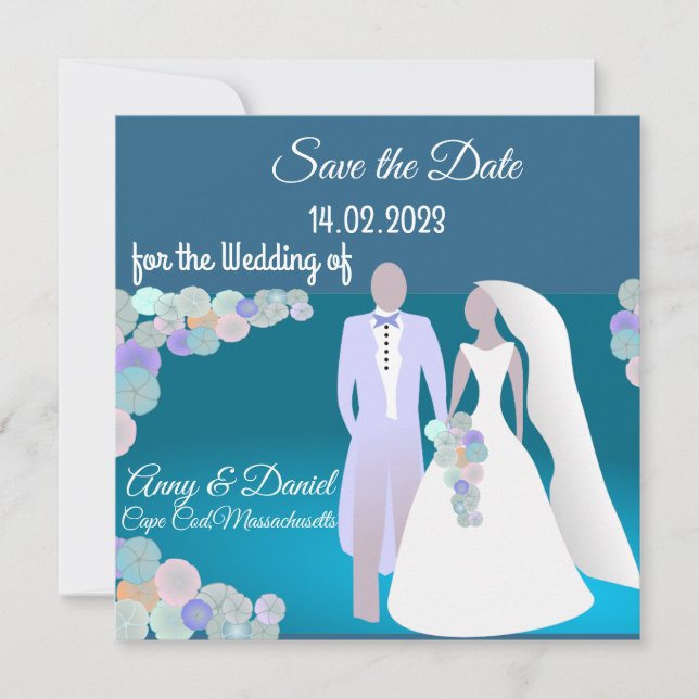 Personalised wedding invitation (Front)