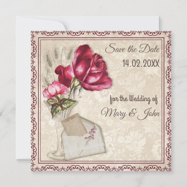 Personalised wedding invitation (Front)