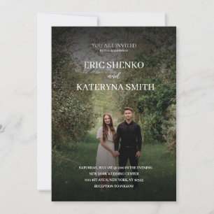 Personalised Wedding Invitation with Couple's Phot