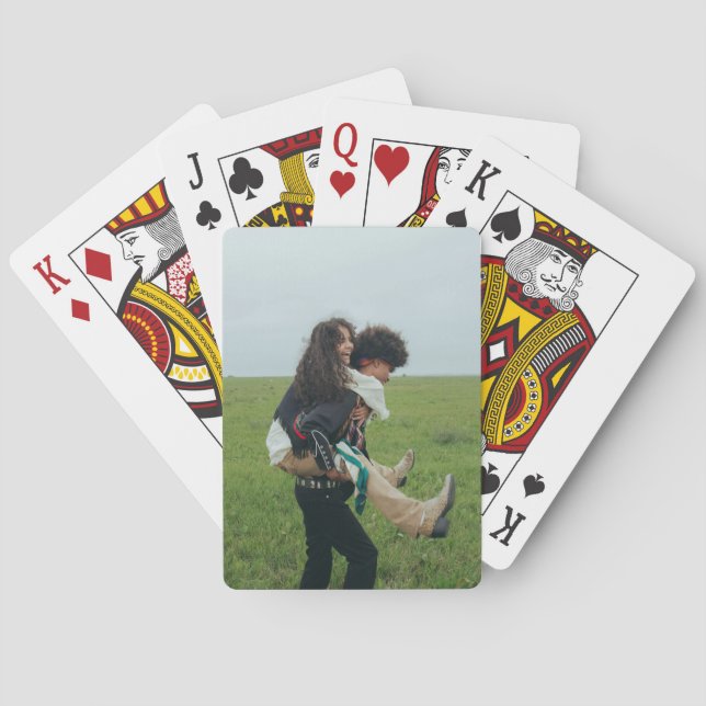 Personalised Wedding Keepsake Couple Playing Cards (Back)