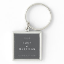Personalised Wedding Keychain Written in the Stars
