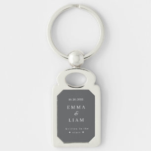 Personalised Wedding Keychain Written in the Stars