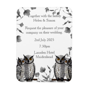 Personalised Wedding  Magnet