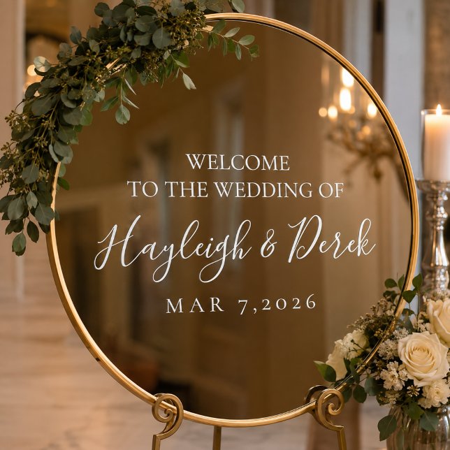 Personalised Wedding Mirror Decal | Custom Wedding (Creator Uploaded)