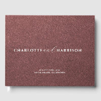 Personalised Wedding Monogram Faux Leather Brown