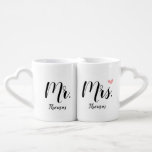 Personalised Wedding / Newlywed Gift - Mr. & Mrs. Coffee Mug Set<br><div class="desc">The perfect gift for the newly married couple.</div>