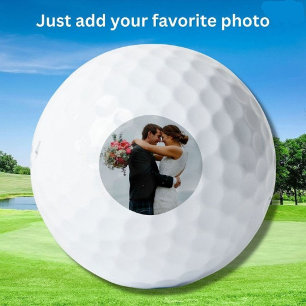 Personalised Wedding or Anniversary Custom Photo Golf Balls