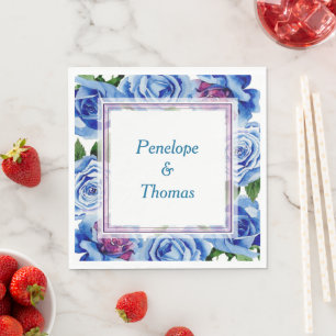 Personalised wedding or shower napkins bulk
