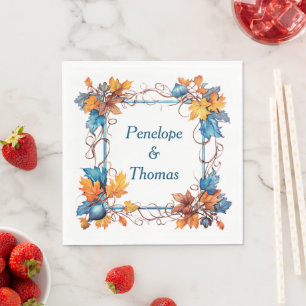 Personalised wedding or shower napkins bulk