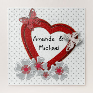 Personalised, wedding or Valentine's day Jigsaw Puzzle
