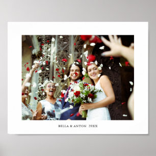 Personalised Wedding Photo and Name Print