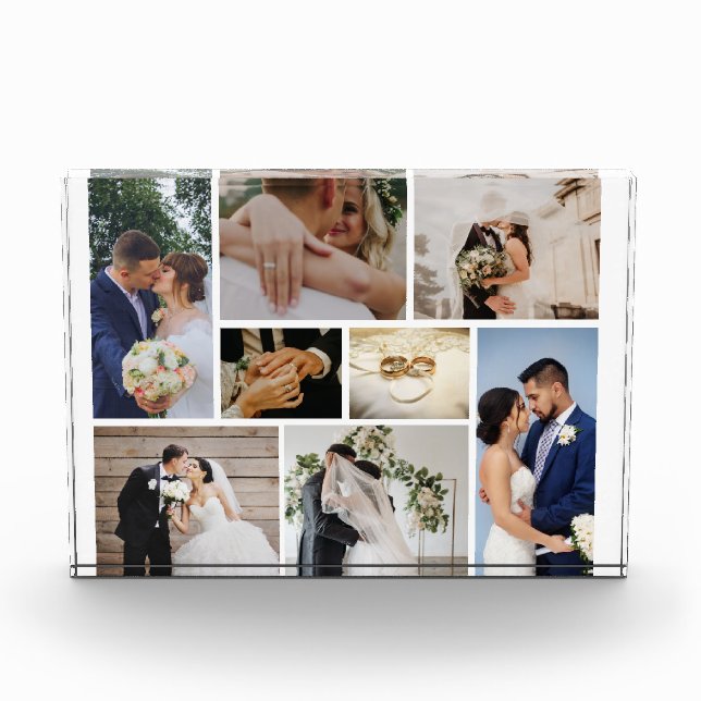Personalised Wedding Photo Block (Front)
