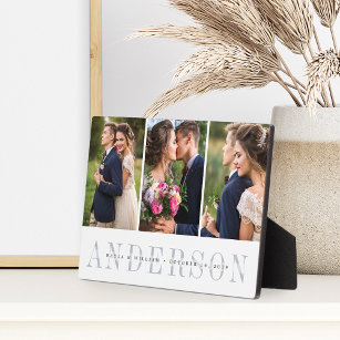 Personalised Wedding Photo Collage Plaque