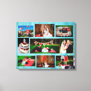 Personalised Wedding Photo Collage Wall Art
