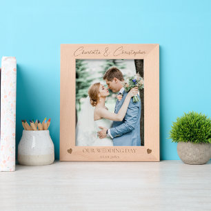  Personalised wedding photo frame name date