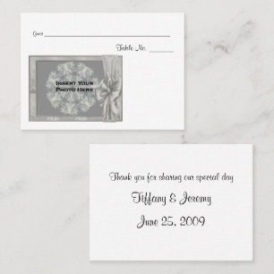 Personalised Wedding Photo Table Place Card