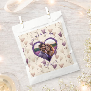 Personalised Wedding Photo Template Favour Bags