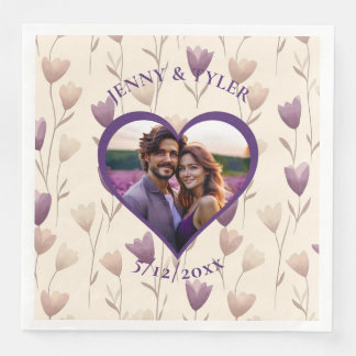 Personalised Wedding | Photo Template Napkin