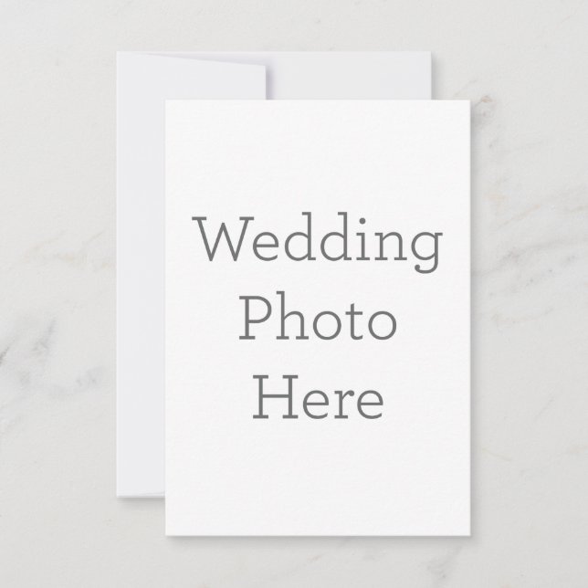 8.9 cm x 12.7 cm Flat Thank You Card (Front)