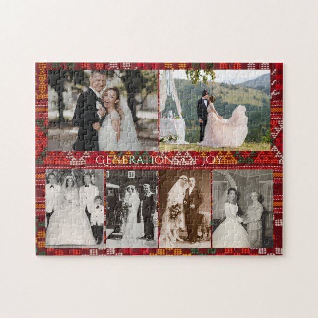 Personalised Wedding Photos Generations of Joy Jigsaw Puzzle (Horizontal)