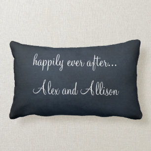 Personalised Wedding Pillow with Wedding Quote