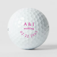Personalised Wedding Pink Favour Titleist Pro V1 I