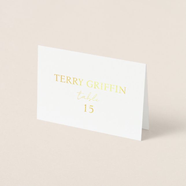 Personalised wedding place cards Table name cards (Front)
