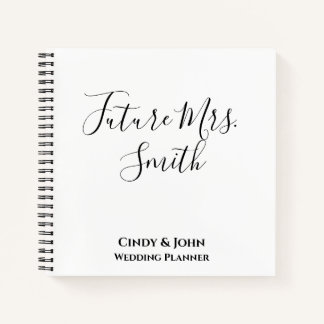 Personalised Wedding Planner Notebook