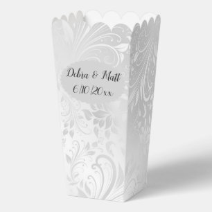 Personalised Wedding Popcorn Favour Box