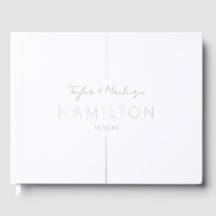 Personalised Wedding Real Foil Guest Book