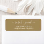 Personalised Wedding Return Address Labels<br><div class="desc">Elegant personalised return address labels for your wedding envelopes.</div>