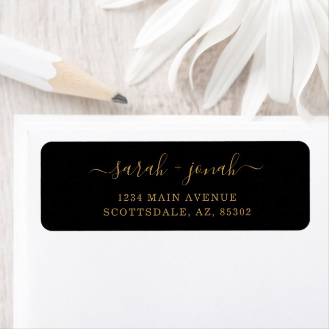 Personalised Wedding Return Address Labels (Insitu)