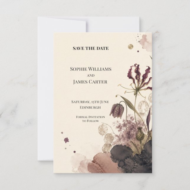 Personalised Wedding Save the Date (Front)